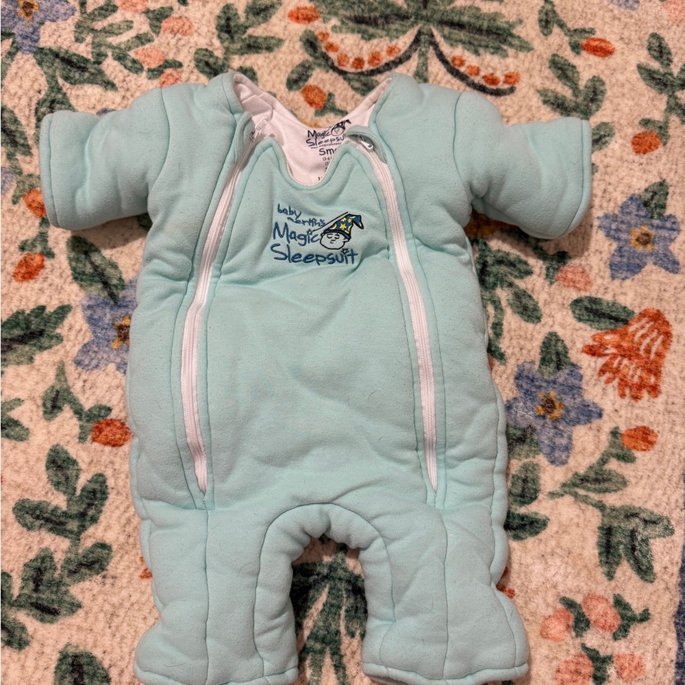 Baby Merlin's Magic Sleepsuit - Blue